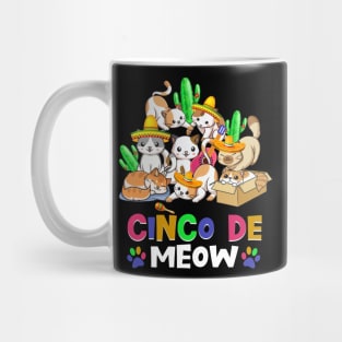 Cinco De Meow Cinco De-Mayo Cats Mug